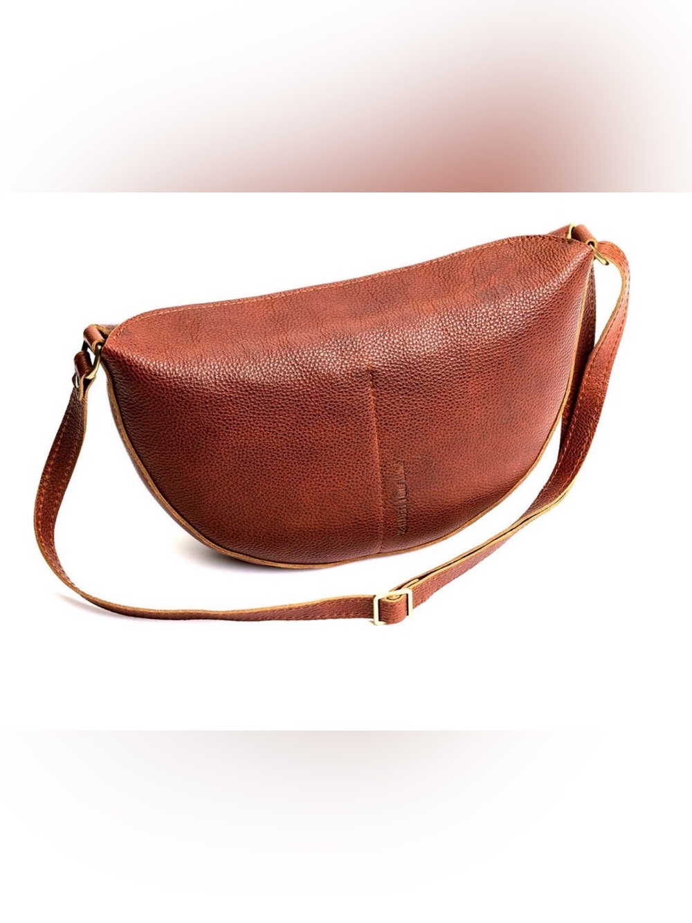 Portland Leather Brand New in Box Large Nutmeg Koala Sling Bag - Picture 2 of 16